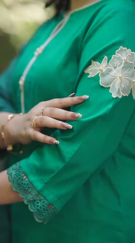 Emerald Flora Lawn Suit.
